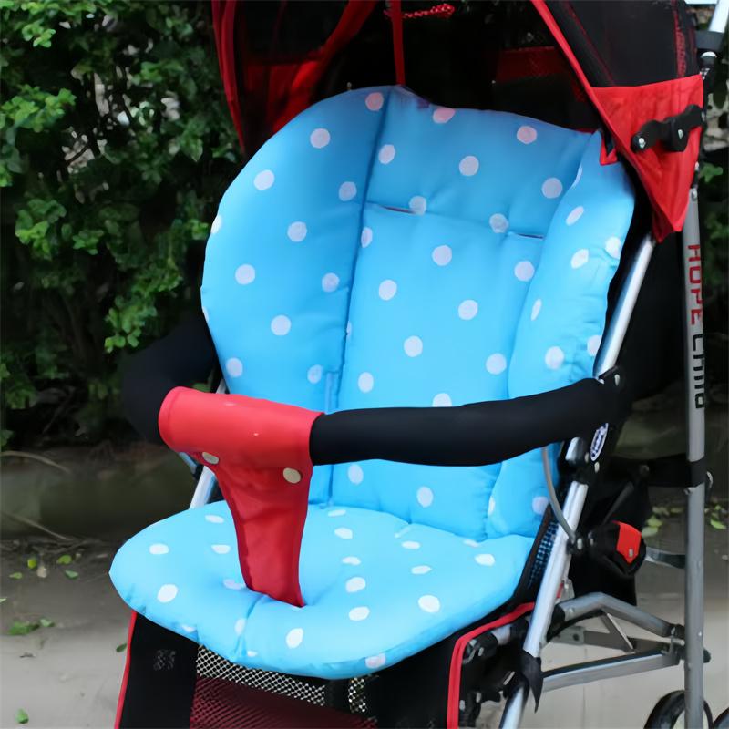 Modern Polka Dot Print Pattern Children Stroller Cushion Thickened Baby Stroller Cotton Pad Baby Home Dining Chair Soft Sit Mat