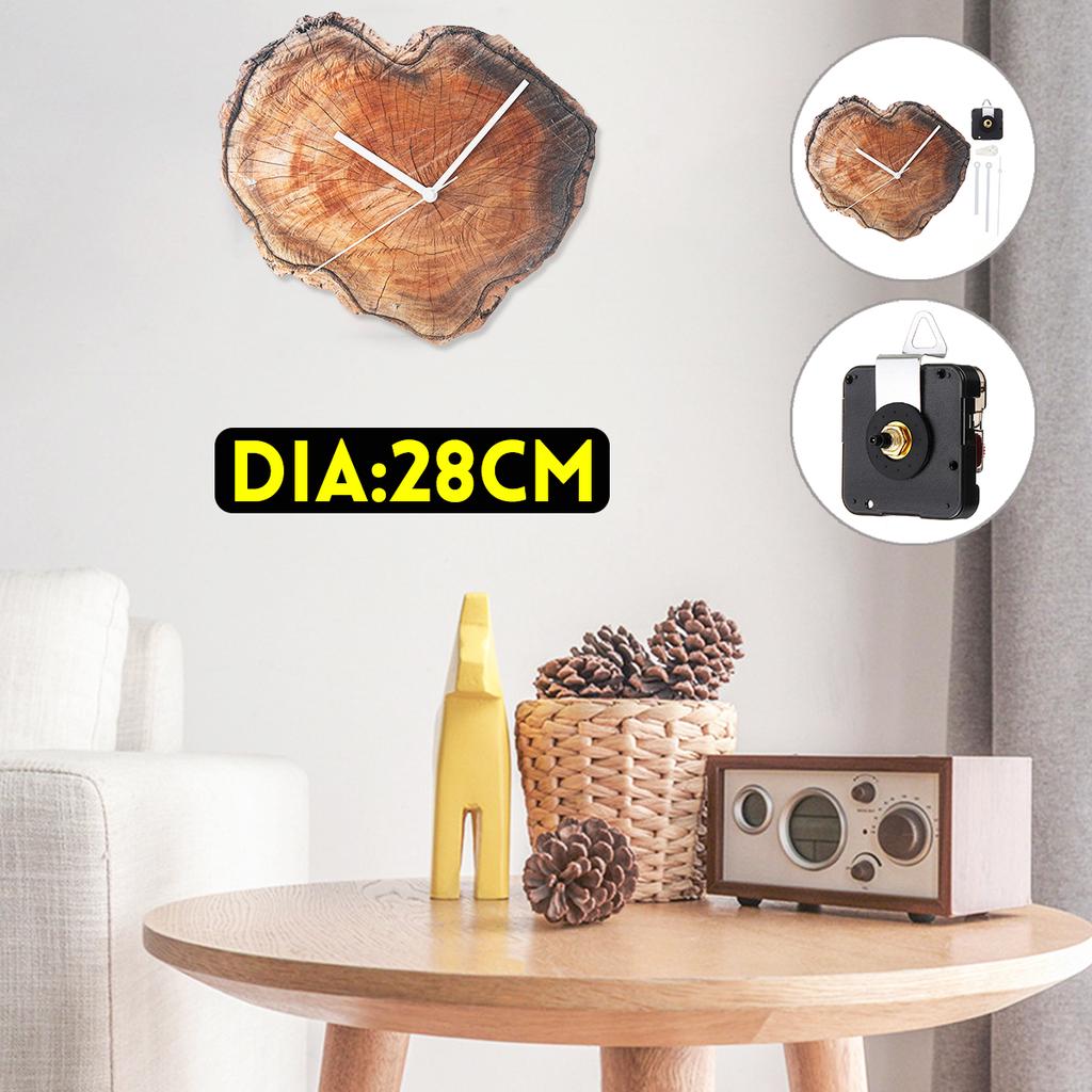 Buy 11'' Retro Wood Wall Clock DIY Living Room Home Bar Office
