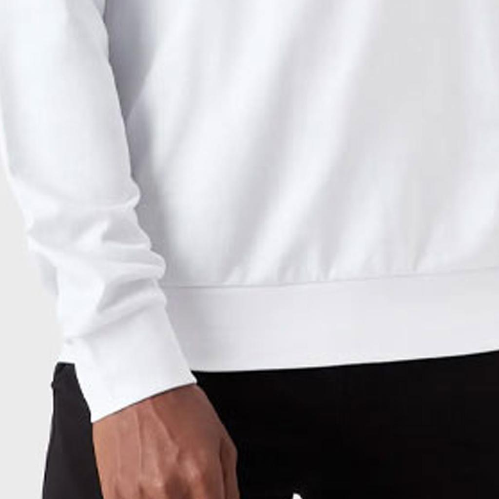 Emporio Armani FW22 EA7 Series Letter Logo Printed Crew Neck Long Sleeve Sweatshirt Men Sweatshirt White 6LPM60-PJ05Z-0100