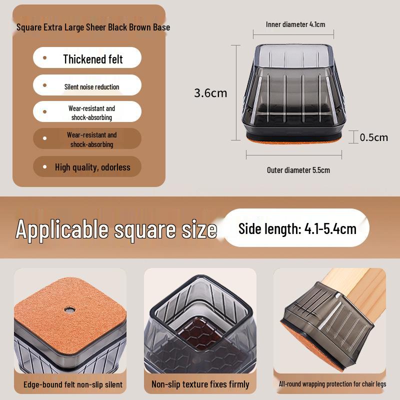 Silicone Chair and Table Leg Covers - Silent, Non-Slip Protection for Furniture