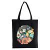 Cute Odd Taxi Anime Printing Shopper bag  Women Aesthetic Graphic Shoulder bag eco High capacity tote bag canvas bag Bolsas