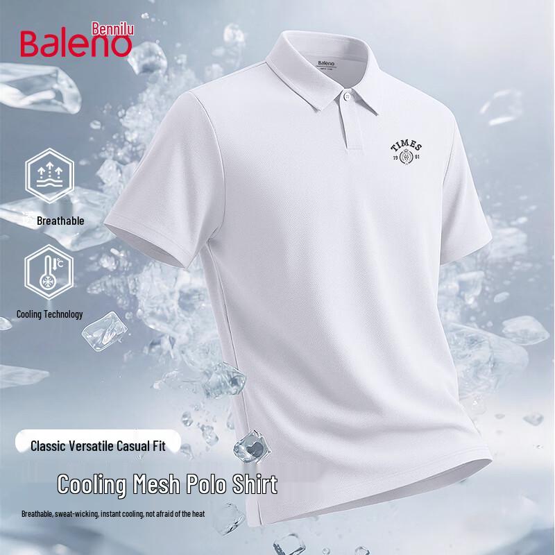 

Baleno Men s Ice Silk Breathable Polo Shirt XL
