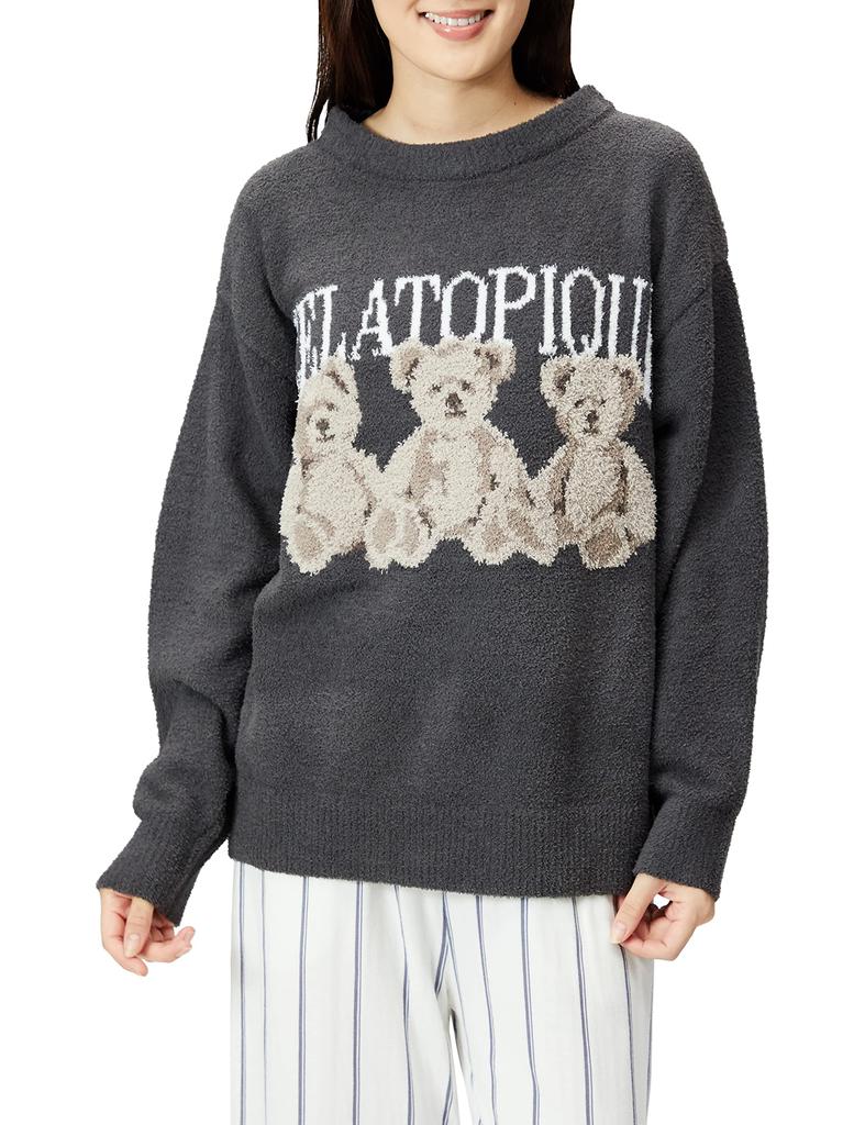 Gelato Pique Motif JQD Pullover PWNT224074 Crew Neck DGRY F Women's