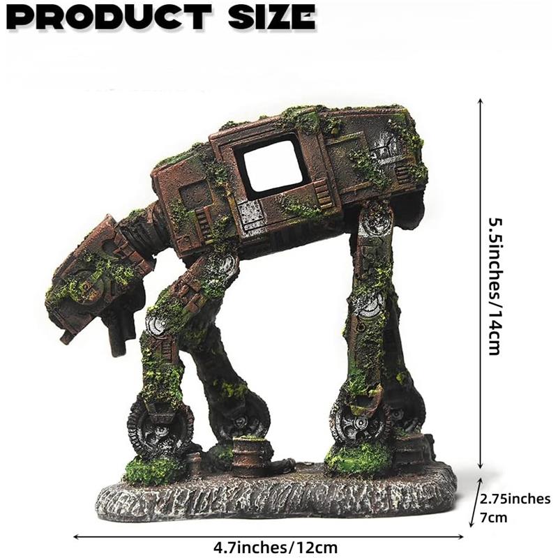 Dekorace akvárií Star Wars Akvarijní příslušenství Malé až velké Akváriové pryskyřice Dekor pro Betta Úkryty zlaté rybky Jeskyně Skrýt ozdobné pozadí