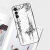 Gothic Cyber Sigil Cross Phone Case For Samsung S25,S24,S21,S22,S23,S30,Ultra,S20,Plus,Fe,Lite,Note,10 Black Soft Shell