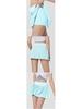 Nude Antibacterial Pleated Yoga & Running Skirt with Lining