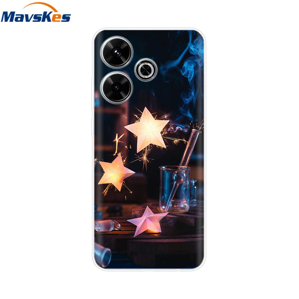 Case for Xiaomi Poco M6 4G Capa For Funda de teléfono Redmi 13 4G Back Cover For Etui Xiaomi Redmi 13 PocoM6 4G Phone Coque Para