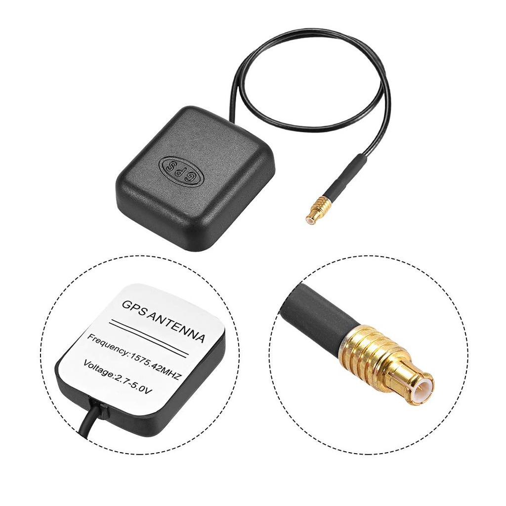 uxcell GPS Active Antenna MCX Plug 28dB Antenna Connector Cable with Magnetic Mount 1M Wire