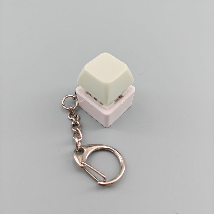 Creative Novelty Stress Relief Button Keychain Toy