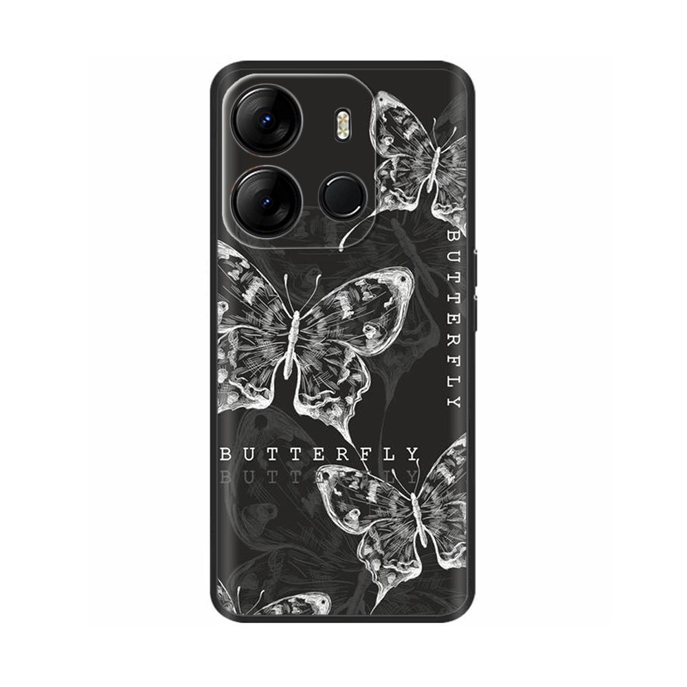 Für Tecno Spark Go 2023 Hülle Beliebte Blumen Silikon Handyhülle Für Tecno Pop 7 Pro Cover SparkGO Hüllen Schutzhüllen Schalen