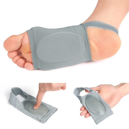 Upgraded Metatarsal Compression Arch Support Sleeves with Internal Gel Pads, Arch Support Brace for Flat Feet & Plantar Fasciitis Pain Relief - Women
