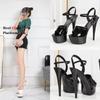 Womens Shoes 15 CM 6inchs Pole Dance Shoes Stripper High Heels for Women Sexy Show Shoes Sandals Party Platform Wedding Footwear