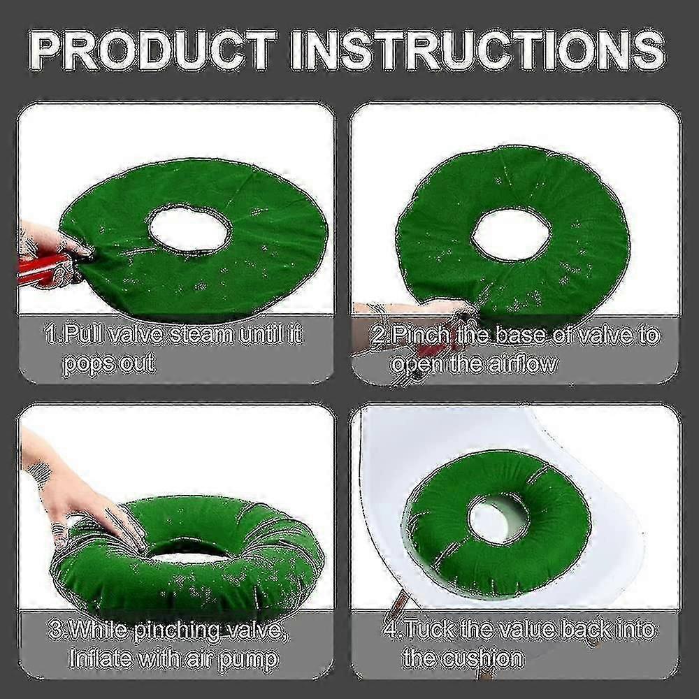 Seat Ring After Coccyx Orthopedic Seat Cushion Haemorrhoids Inflatable Ring Cushion With Pump Hardness Adjustable S202412246052