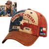 Embroidered Letters Baseball Hat Stressed Design Adjustable Strap Lightweight Polyester Casual Sporty Headwear