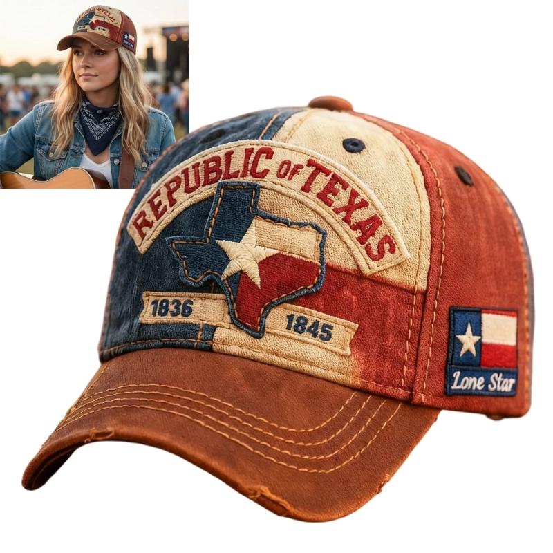 Embroidered Letters Baseball Hat Stressed Design Adjustable Strap Lightweight Polyester Casual Sporty Headwear
