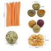 Small Animal Natural Food Chew Toys Lollipops Apple Wood Sticks For Guinea Pig Rabbit Hamster Teeth Cleaning Toys Pet Supply