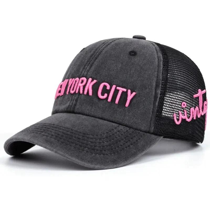 

Unisex NY Letter Embroidery Snapback Baseball Caps Spring and Autumn Outdoor Adjustable Casual Hats Sunscreen Hat Adjustable 54-61CM