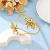 1PC Retro Flower Winding Irregular Bracelet Fashionable Elegance High Sense