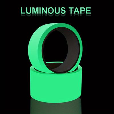 Glow In The Dark Tape Halloween Outdoor Decorations Fire Warning Tape for Stairs Stage Green Crash Proof Glow-in-the-Dark Tape