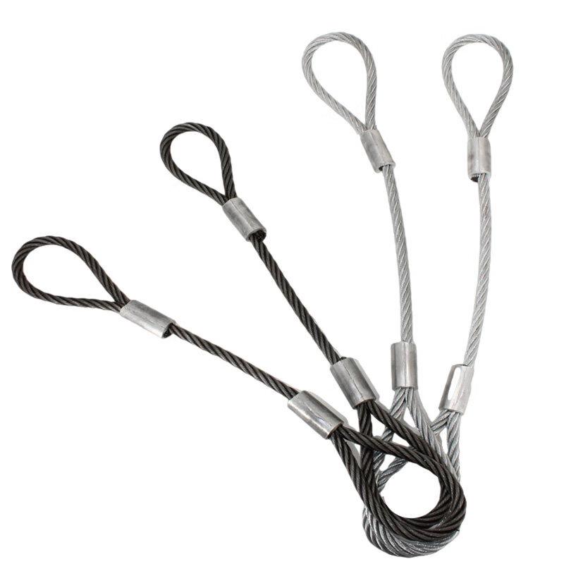 Jundingying 10mm 6m Pressed Steel Wire Rope Sling