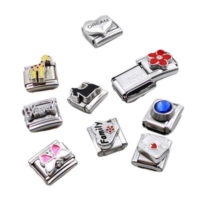 10 Pezzi Componenti per Gioielli Modulari Perline Quadrate Componenti per la Realizzazione di Braccialetti Gioielli Fai da Te Link di Charms Vintage Accessori Unici