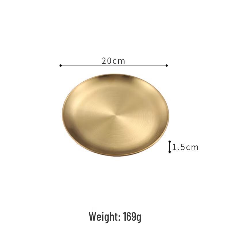 Jingyuheng Extra Thick Stainless Steel Round BBQ Plate