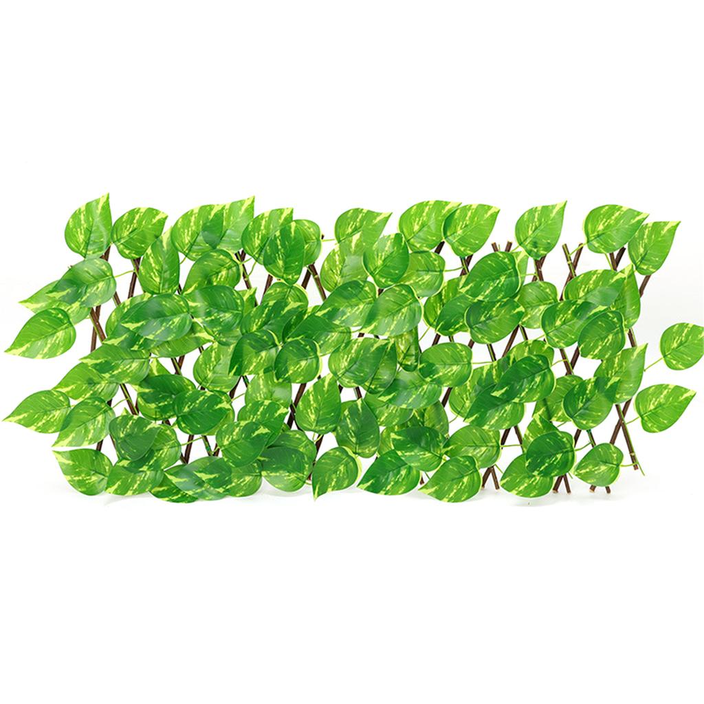 Artificial Ivy Leaves Garland Screen Fence Nature Wood Trellis Fence Greenery Wall Decor Festival Garden Home Party Decor
