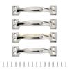 KX4B Set Of 4 Drawer Pulls for Kitchen Or Garage Cabinets Iron Barn Door Knob Handles