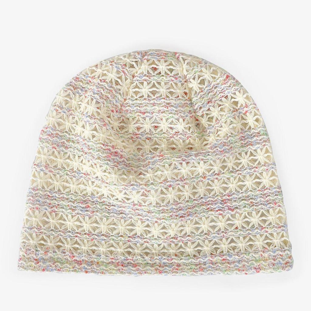 Spring and Summer Lace Mesh Baotou Hat Women's Hollow Breathable Thin Single-layer Stacking Hat