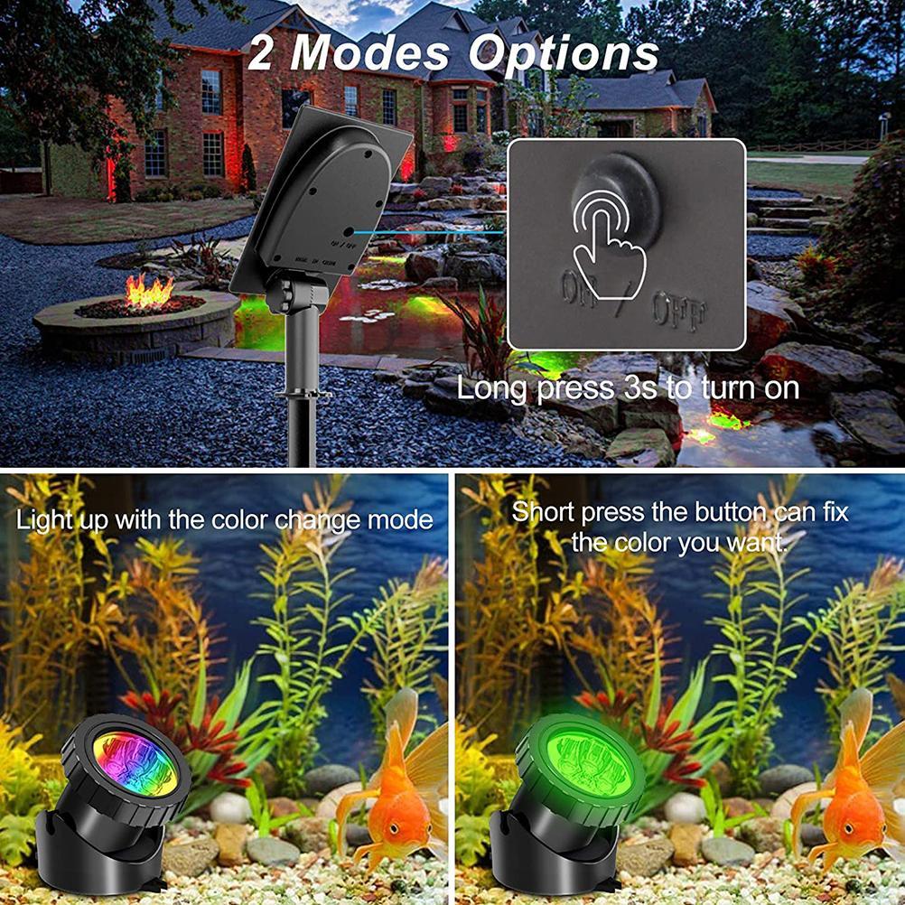 3LED Solar Outdoor Color Changing Garden Pool Light