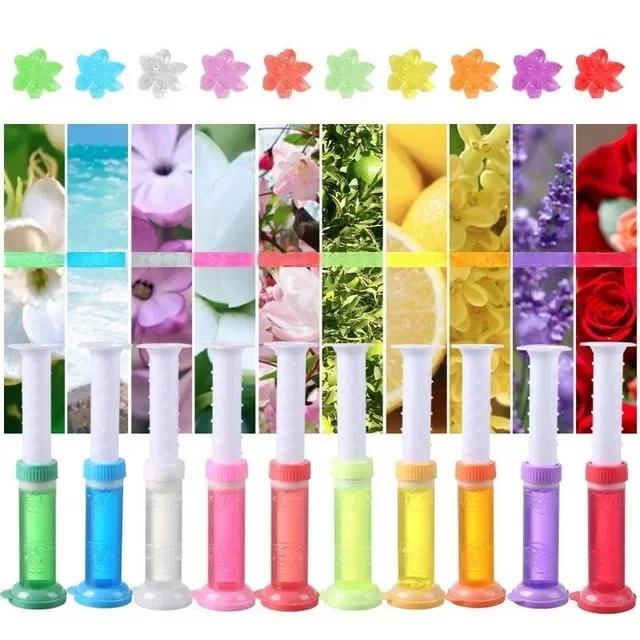 Flowers Gel Toilet Freshener Bowl Cleaner Flower Fragrance Air Perfume Aromatic Closestool Toilet Deodorizer Cleaning Supplies