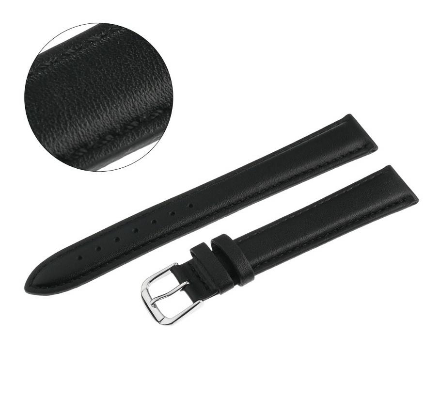 Pasek pacific 14 mm xxl w03xl gładki czarny pasek, czarne przeszycie