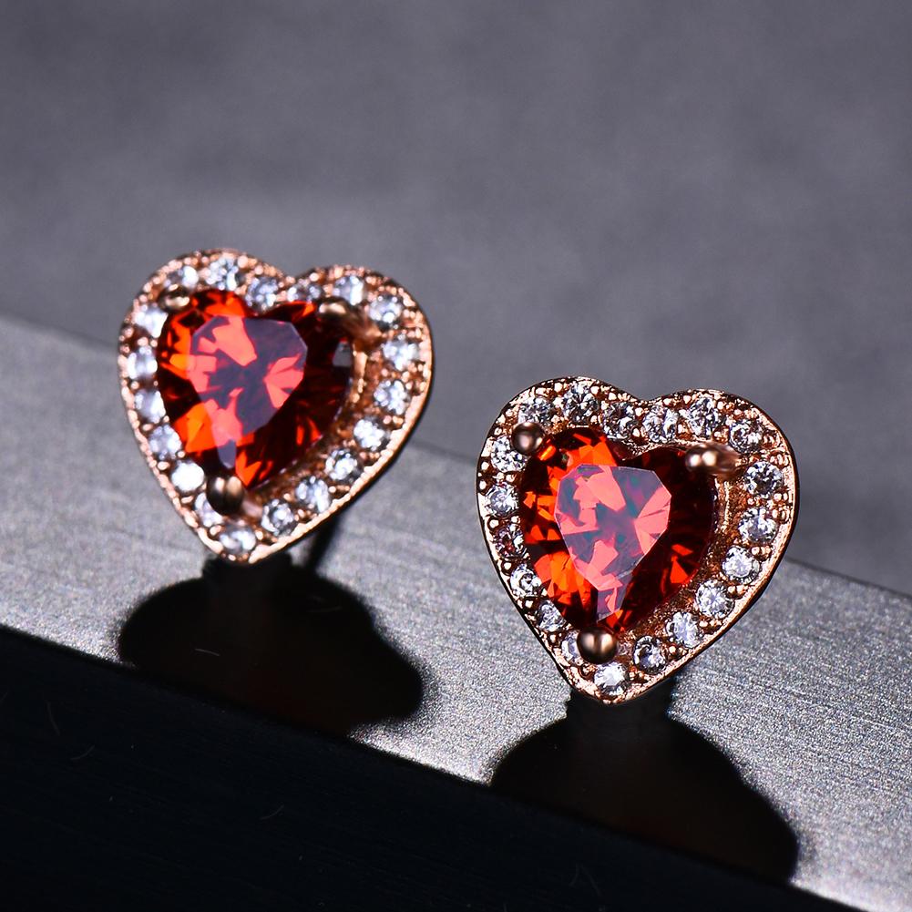 Orecchini A Cuore In Argento Sterling 925 Bijoux Blu - Eleganti E Ipoallergenici, Regalo Per Lei