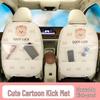 Upgraded Car Kick Mat & Back Seat Organizer for Child Seats
