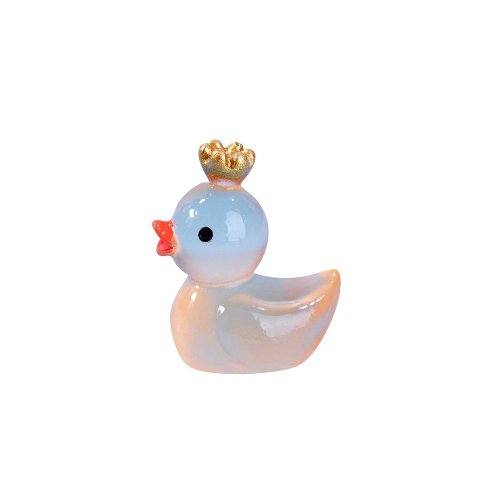 Miniature Resin Ducks, Yellow Miniature Ducks For Kids Baby Shower, Miniature Figures Micro Fairys Garden Landscapes Aquarium Dollhouse Ornament
