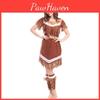 Adorable Womens Caveman Costume Set Featuring Stunning Fringe Design In Polyester Fabric