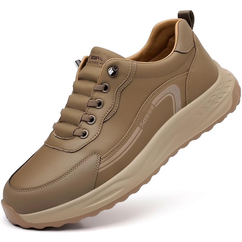 

2025 Autumn/Winter New Men s Casual Leather Shoes - Fashionable, Versatile, Breathable Board Shoes 42