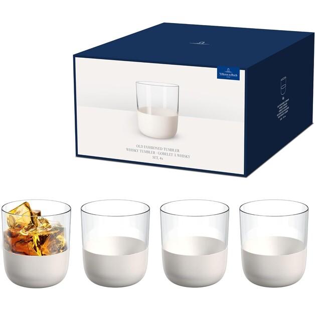 Стаканы для виски Villeroy & Boch Manufacture Rock blanc, 4 шт. (1137998250)