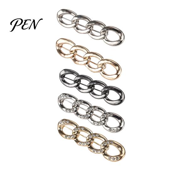 Metal Waist Tightener Four Rings for Pants, Reusable Cincher Pin Trousers Loose Jeans, No Sewing Adjustable Waistband Skirts Alloy Fastener
