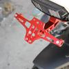 Universell verstellbare Motorrad-Kennzeichenhalterung für den hinteren Blinker, CNC-Aluminium-Fender-Eliminator-Kits