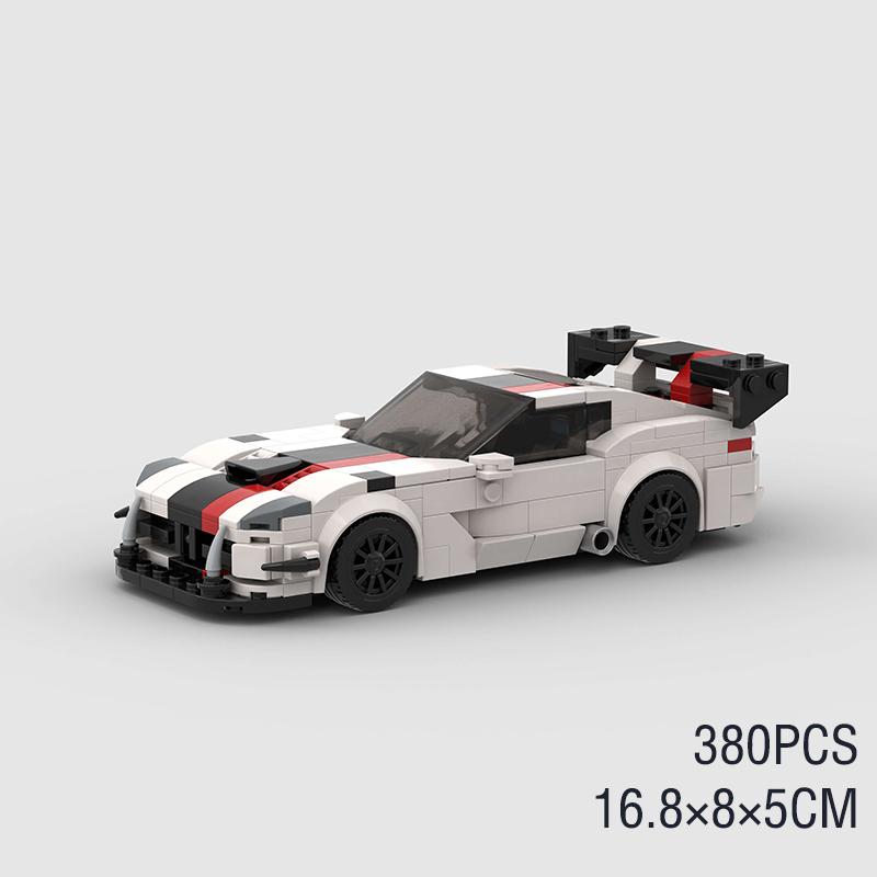 MOC Veicoli Veloci Città Super Corridori Auto da Corsa Sportiva Modello Classico Blocchi da Costruzione Mattoncini Fai da Te Giocattolo Tecnico Regalo di Natale
