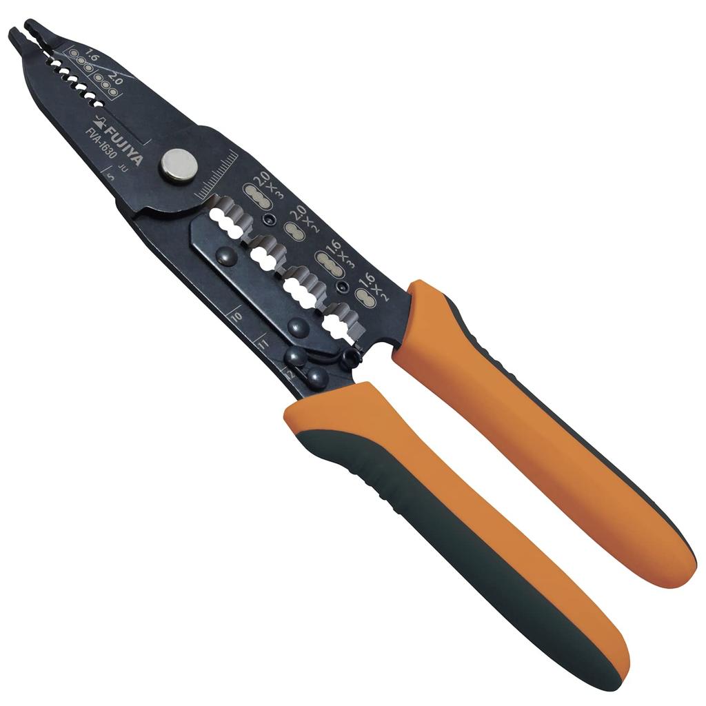 Fujiya Electrical VA Stripper (Electrical Worker Exam Compliant) 210mm FVA-1630