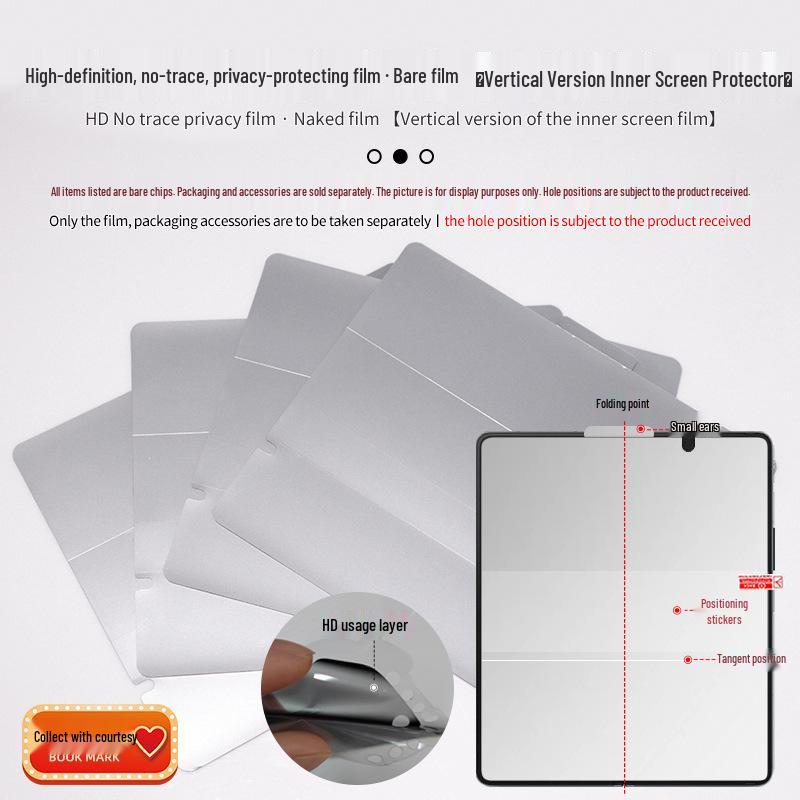 Samsung Z Fold 7/6 HD Matt Anti-Fingerabdruck Blickschutzfolie - Selbstheilend, Kratzfest, Hydrogel-Schutz für Faltbildschirme.