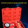 8Pcs Automotive Cylinder Tester Kit with M10 M12 M14 M18 Adapter Compression Tester Kit 0-300 PSI Pressure Gauge