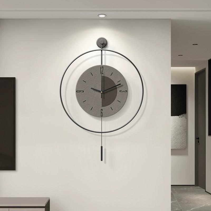 Art Decoration, Non Perforated Wall Clock, Living Room, Minimalist Clock 50CM