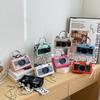 Transparent Pu Box Bag With Chain Strap For Daily Casuals And Street Style