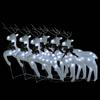 LED Reindeer Set 6 Pcs White 120 LEDs