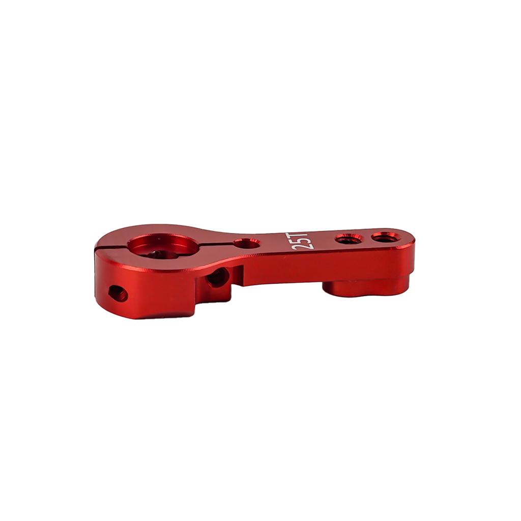 1/2/4PCS Red Aluminum Alloy Metal Servo Parts 3-hole Steering Arm 25T For Standard Servos 25T Metal Swing Horn Arm Accessories