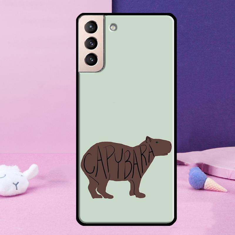Capybara lovely animal Phone Case For Samsung Galaxy S25 Ultra S23 S20 S21 S22 S24 FE S9 S10 Plus S24 Ultra Cover