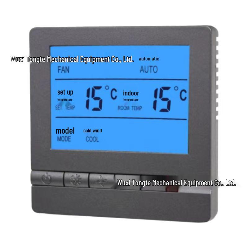 Universal LCD Thermostat Controller for Central Air Conditioner with Large Screen & Three-Speed Fan Coil Switch